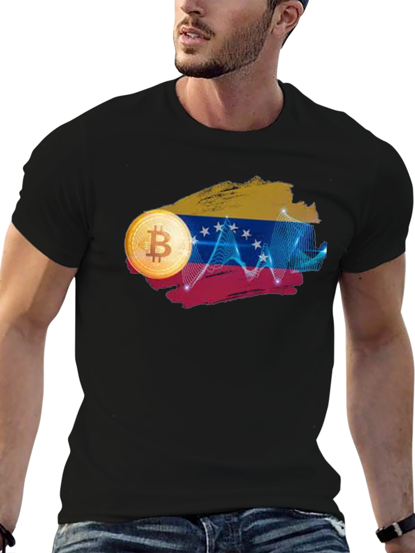 Venezuela Bitcoin Graphic Tee - Crypto Currency T-Shirt