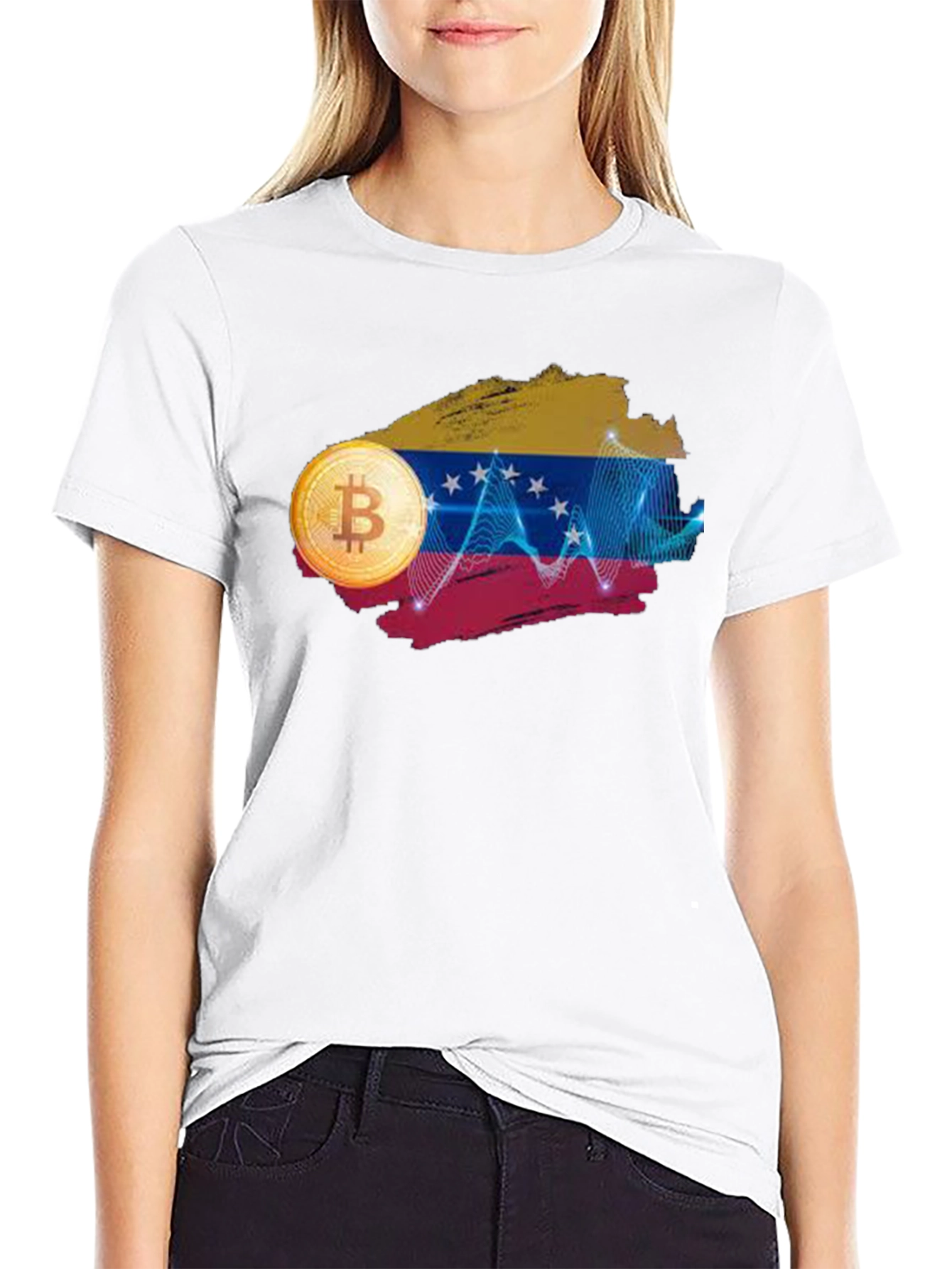 Venezuela Bitcoin Graphic Tee - Crypto Currency T-Shirt