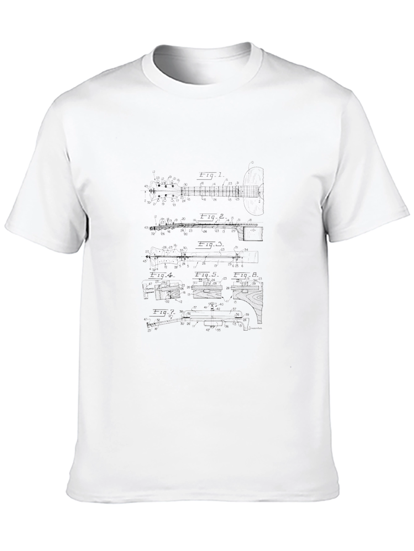 Blueprint Graphic Black T-Shirt