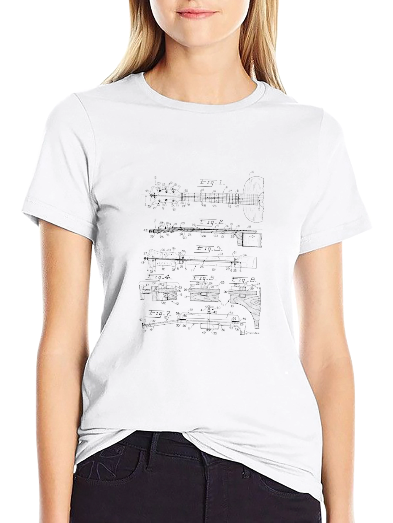Blueprint Graphic Black T-Shirt