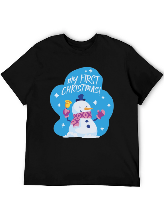 My First Christmas Snowman Graphic Tee
