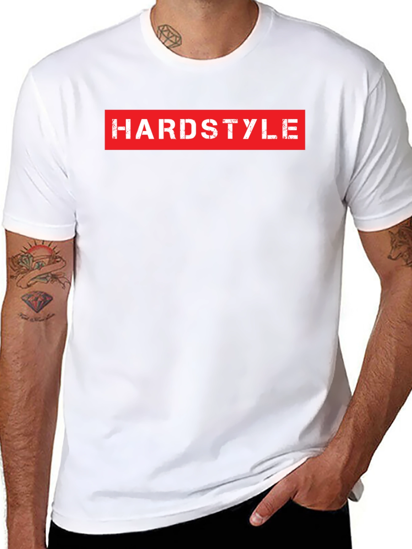 Hardstyle Graphic Tee - Black Crew Neck T-Shirt