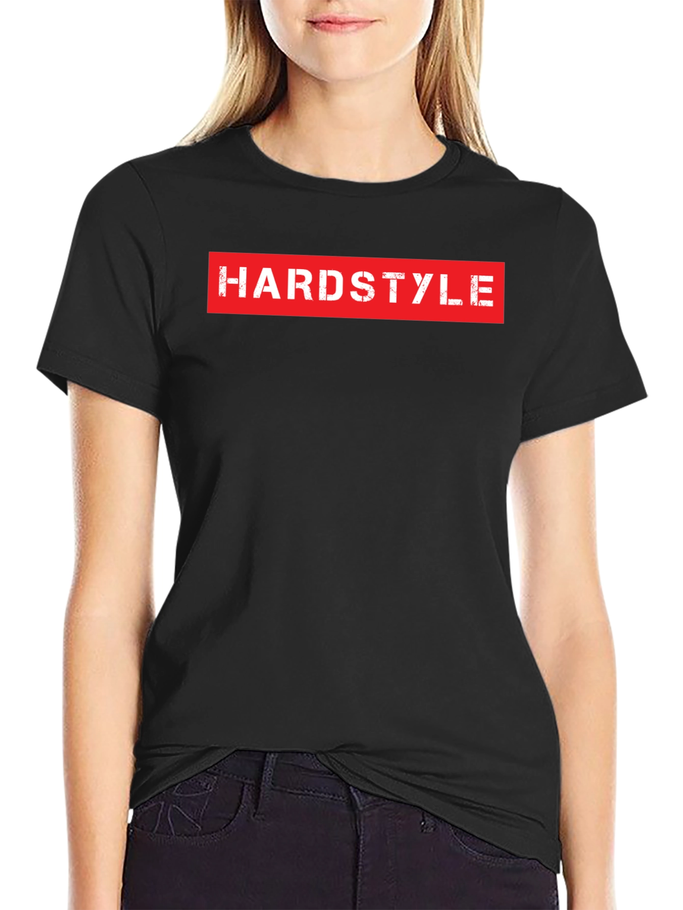 Hardstyle Graphic Tee - Black Crew Neck T-Shirt