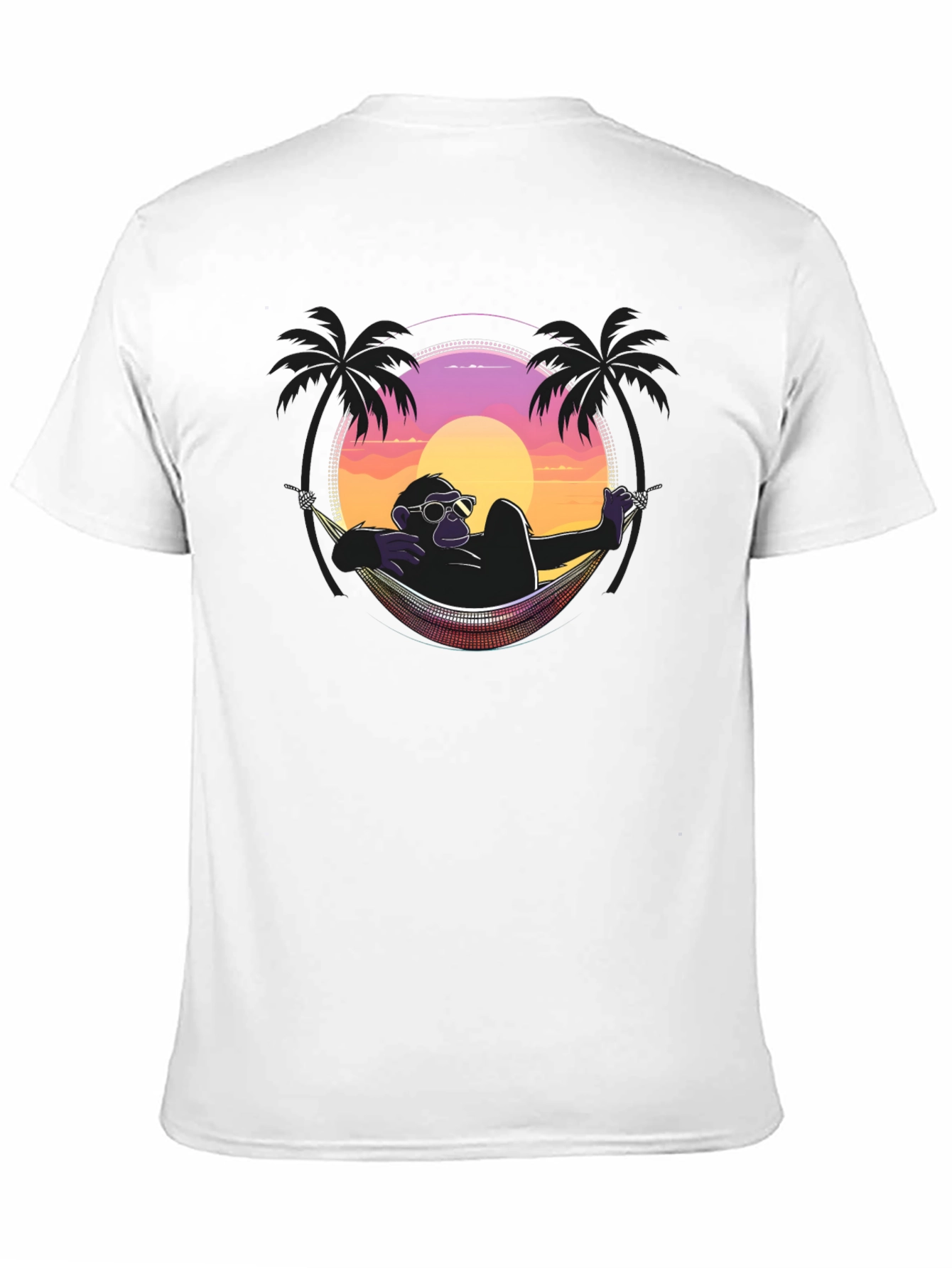 Relaxing Ape T-Shirt - Sunset Vibes