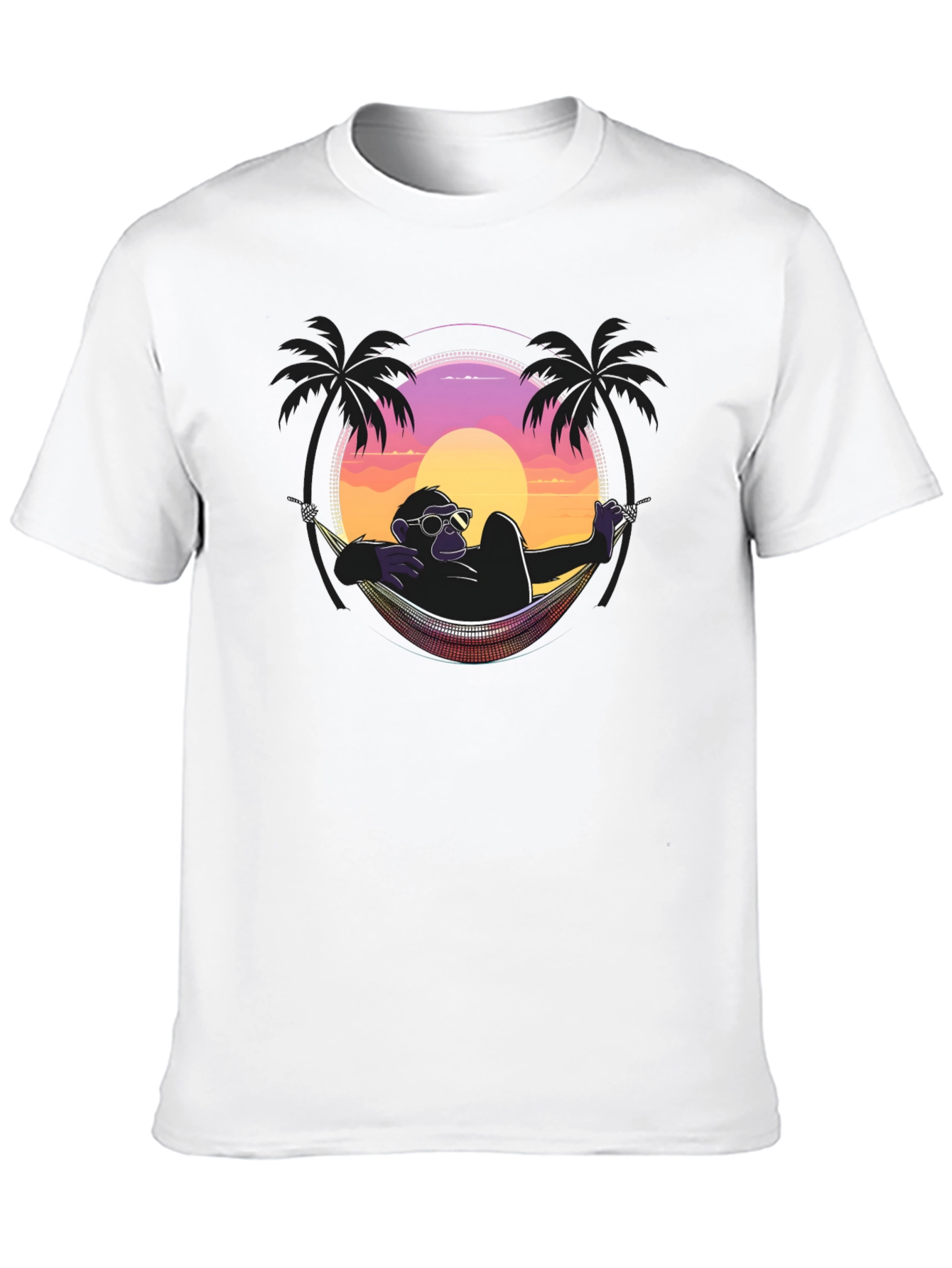 Relaxing Ape T-Shirt - Sunset Vibes