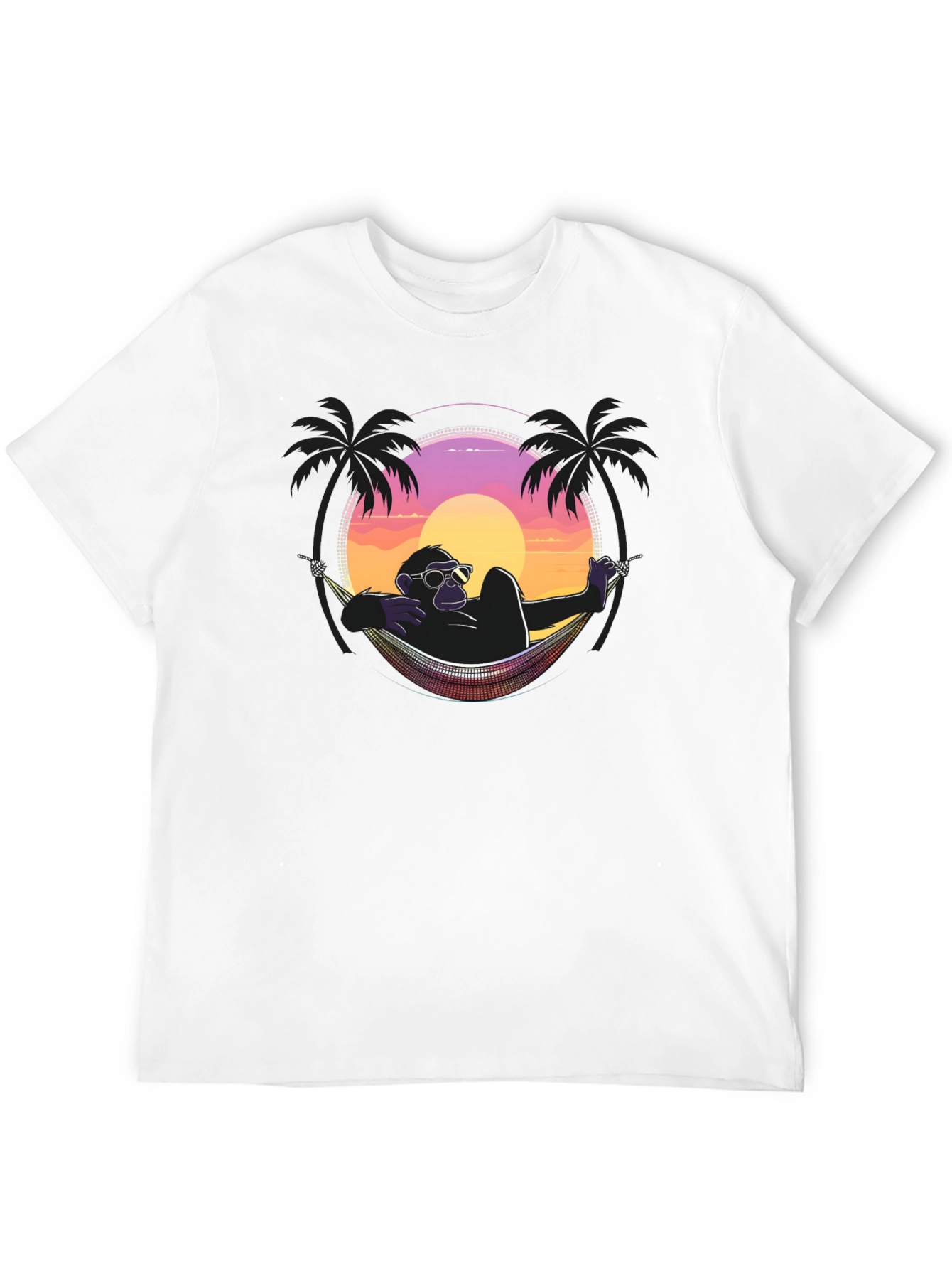 Relaxing Ape T-Shirt - Sunset Vibes
