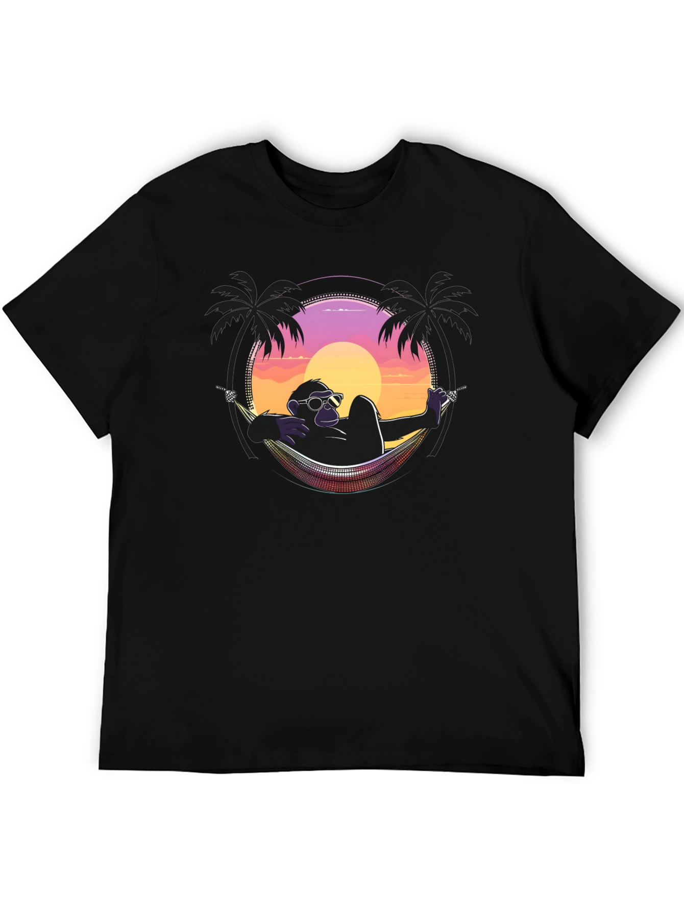 Relaxing Ape T-Shirt - Sunset Vibes