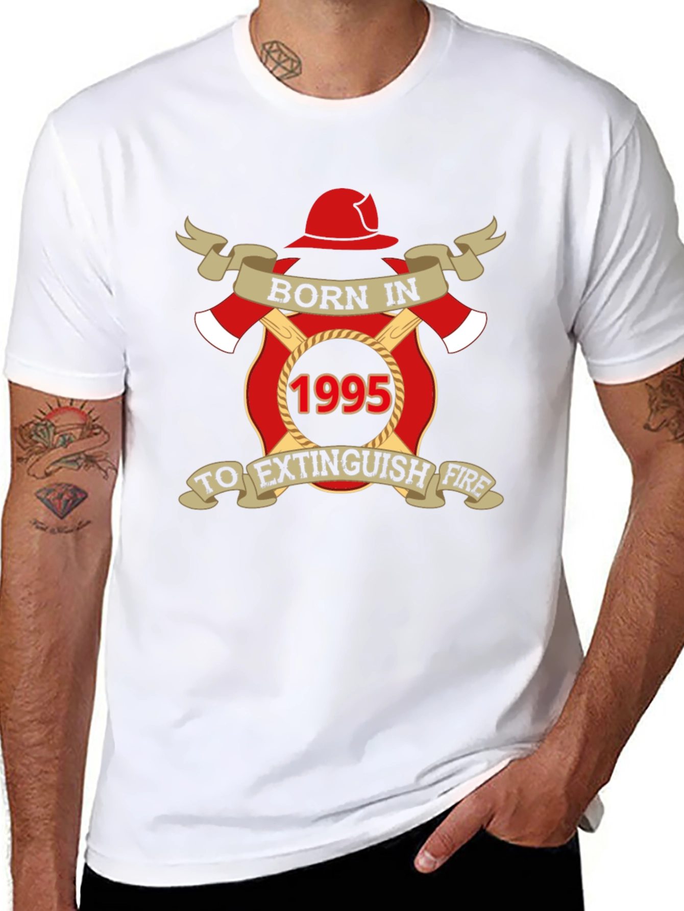 Born in 1995 Firefighter T-Shirt