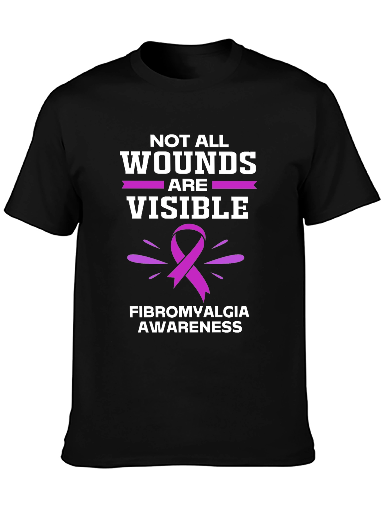 Fibromyalgia Awareness T-Shirt - Not All Wounds Are Visible
