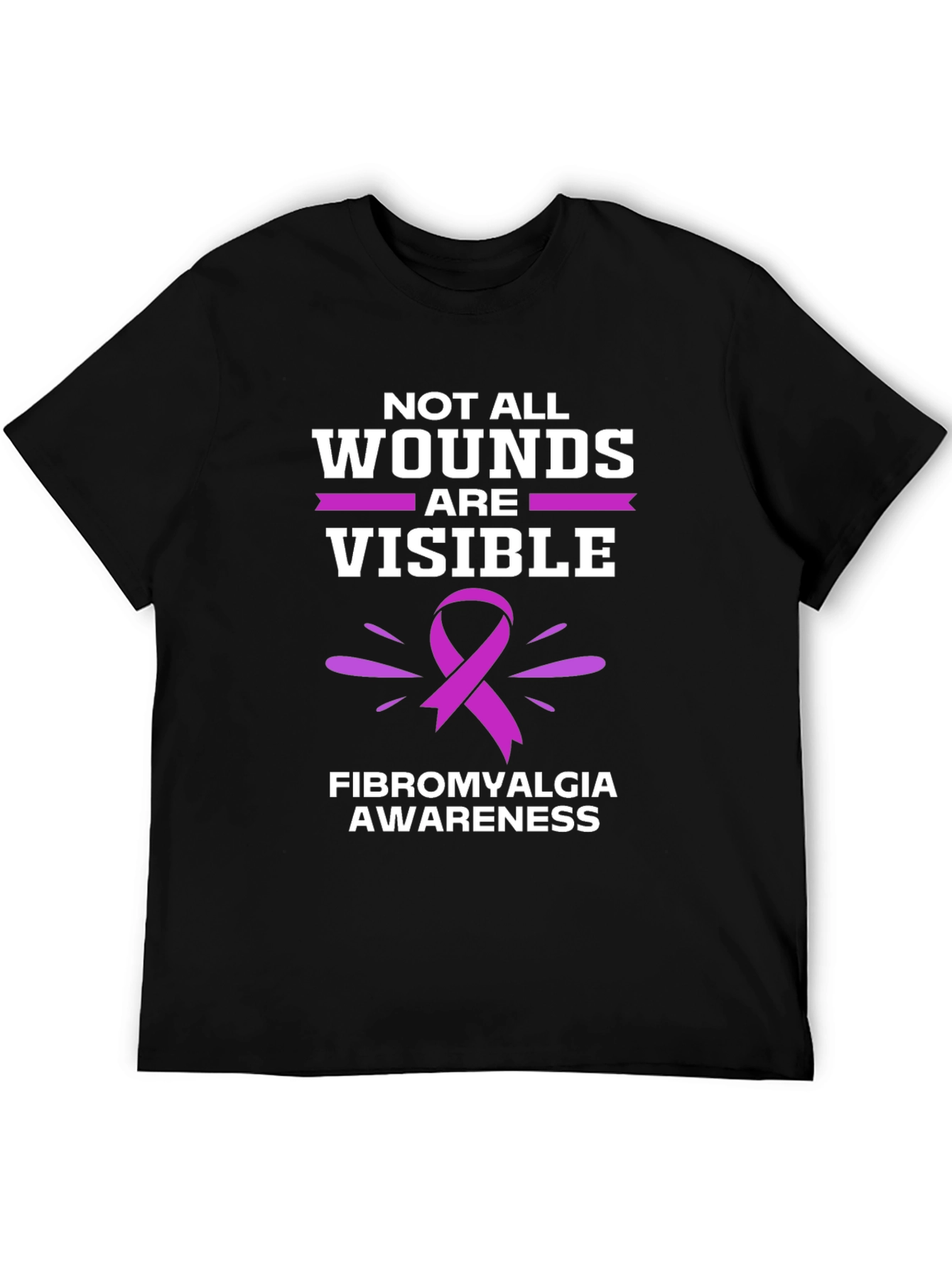 Fibromyalgia Awareness T-Shirt - Not All Wounds Are Visible