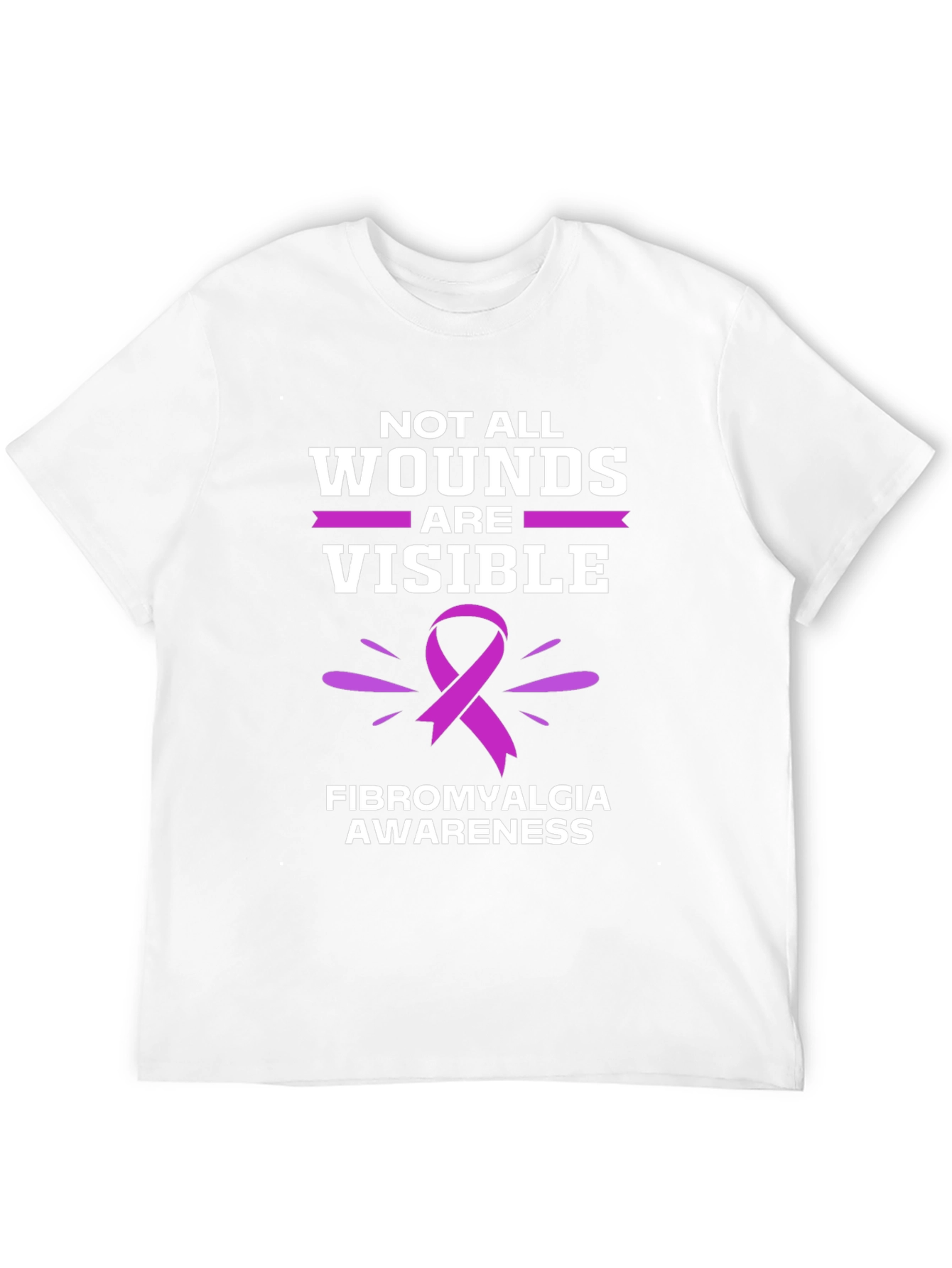 Fibromyalgia Awareness T-Shirt - Not All Wounds Are Visible