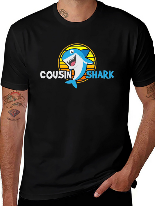 Cousin Shark Graphic Tee - Family Matching T-Shirt