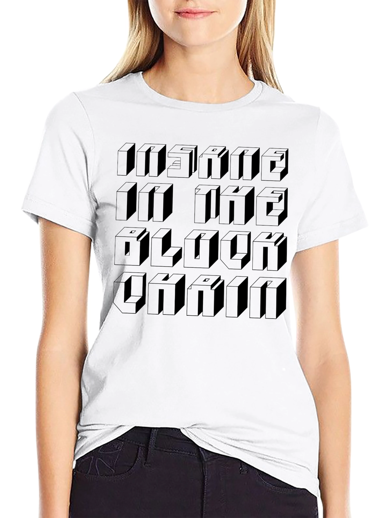 Insane in the Block Chain Graphic Tee