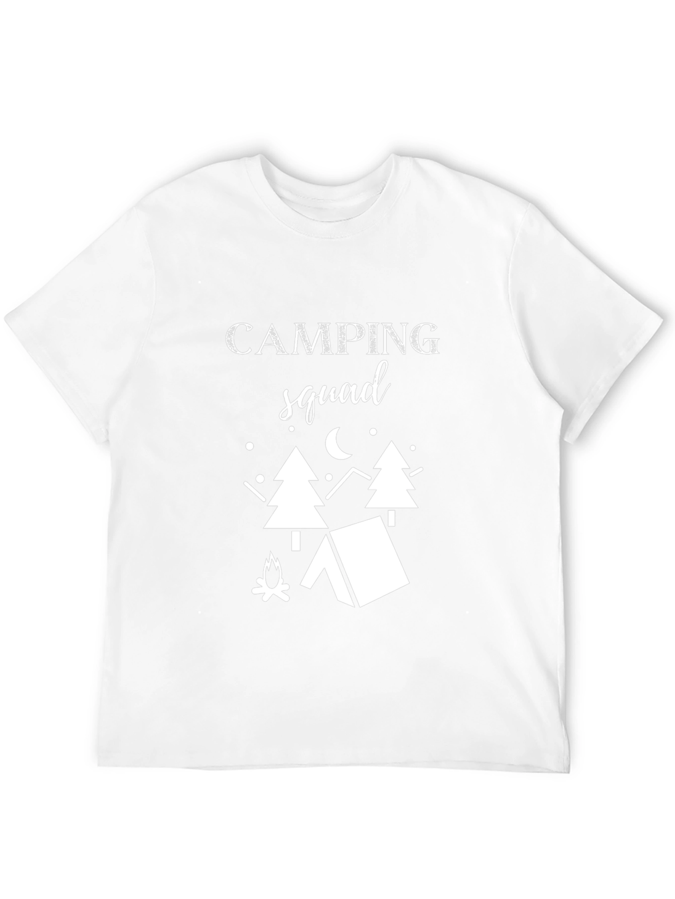 Camping Squad Graphic Tee - Black Unisex T-Shirt