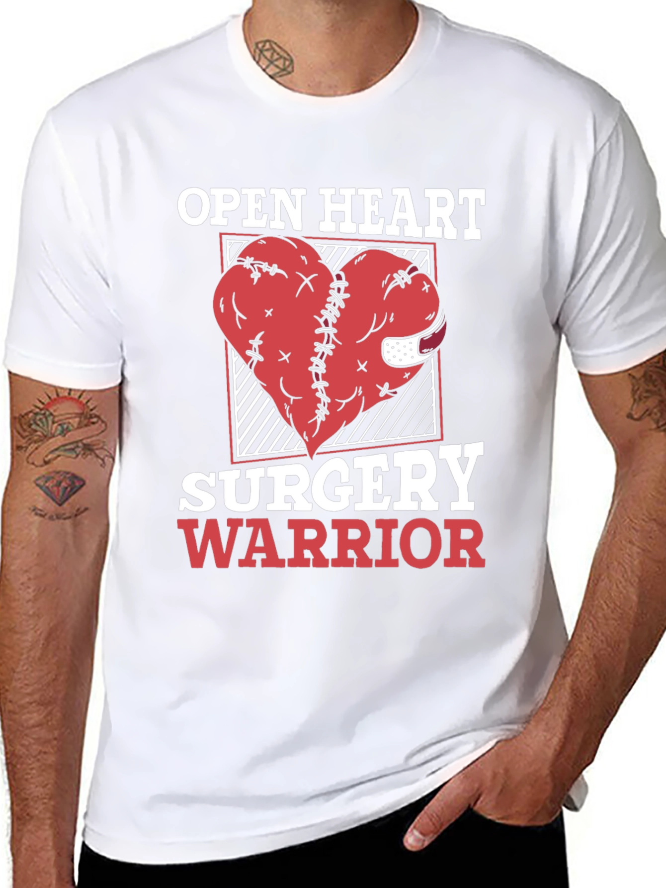 Open Heart Surgery Warrior Graphic Tee