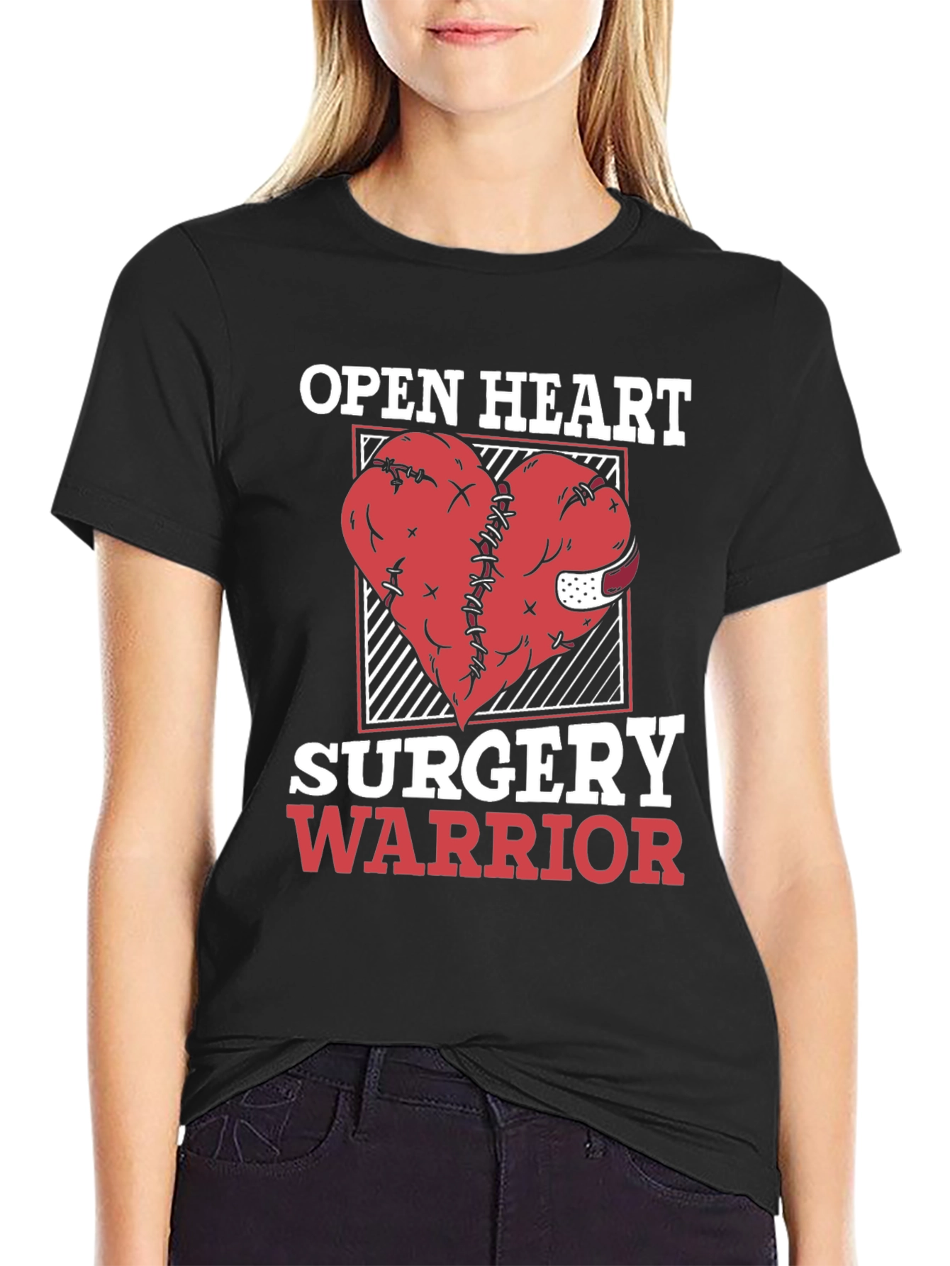 Open Heart Surgery Warrior Graphic Tee