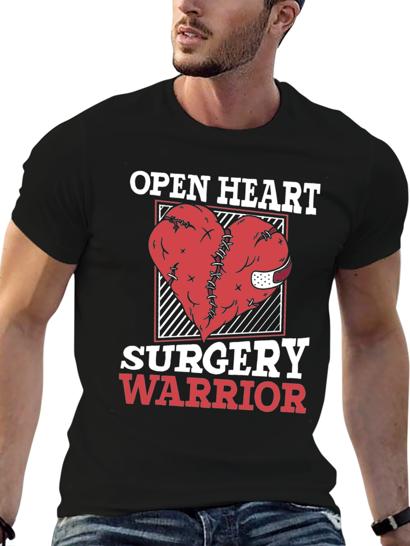 Open Heart Surgery Warrior Graphic Tee