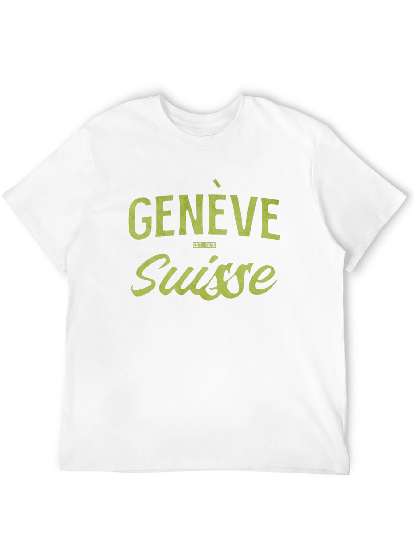 Genève Suisse T-Shirt - Est. 1815 - Black