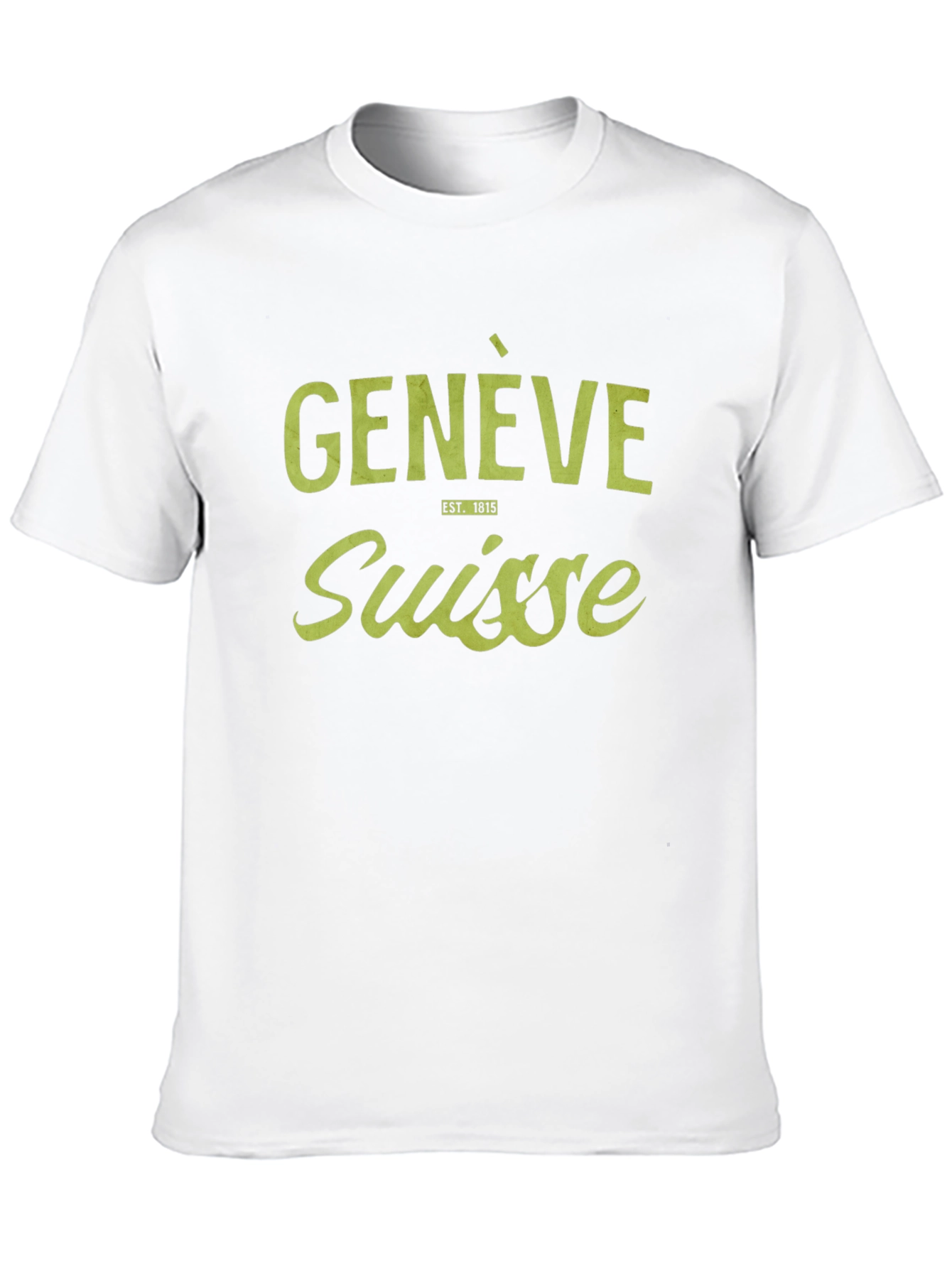 Genève Suisse T-Shirt - Est. 1815 - Black