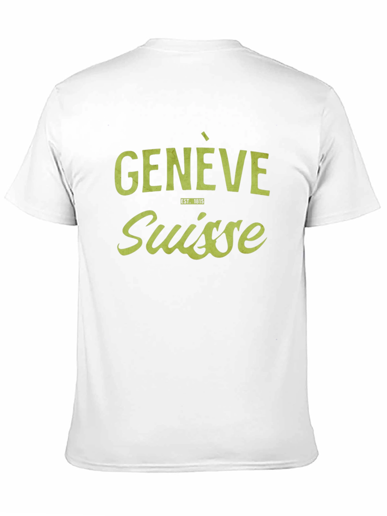 Genève Suisse T-Shirt - Est. 1815 - Black