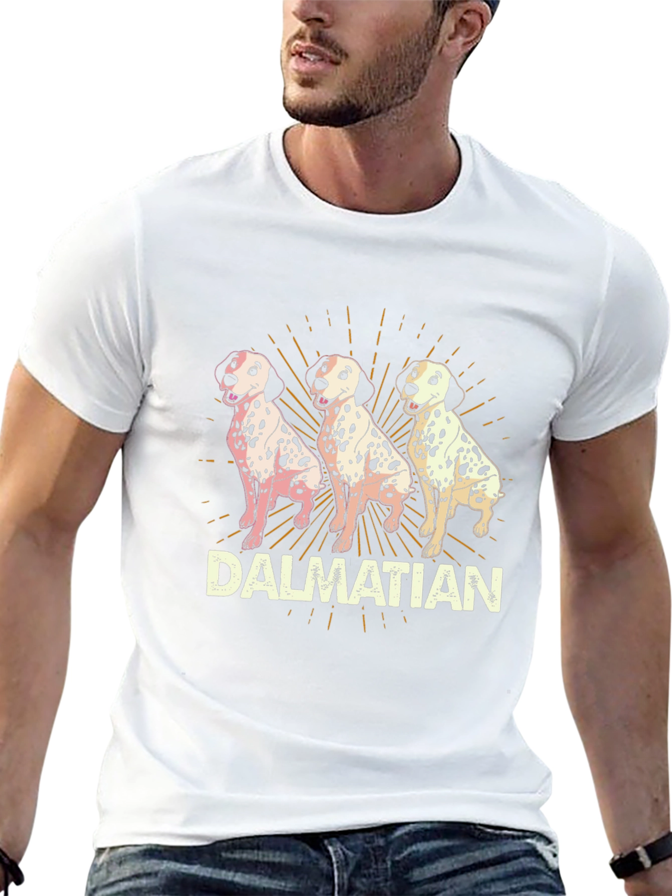 Dalmatian Dog Graphic Print T-Shirt