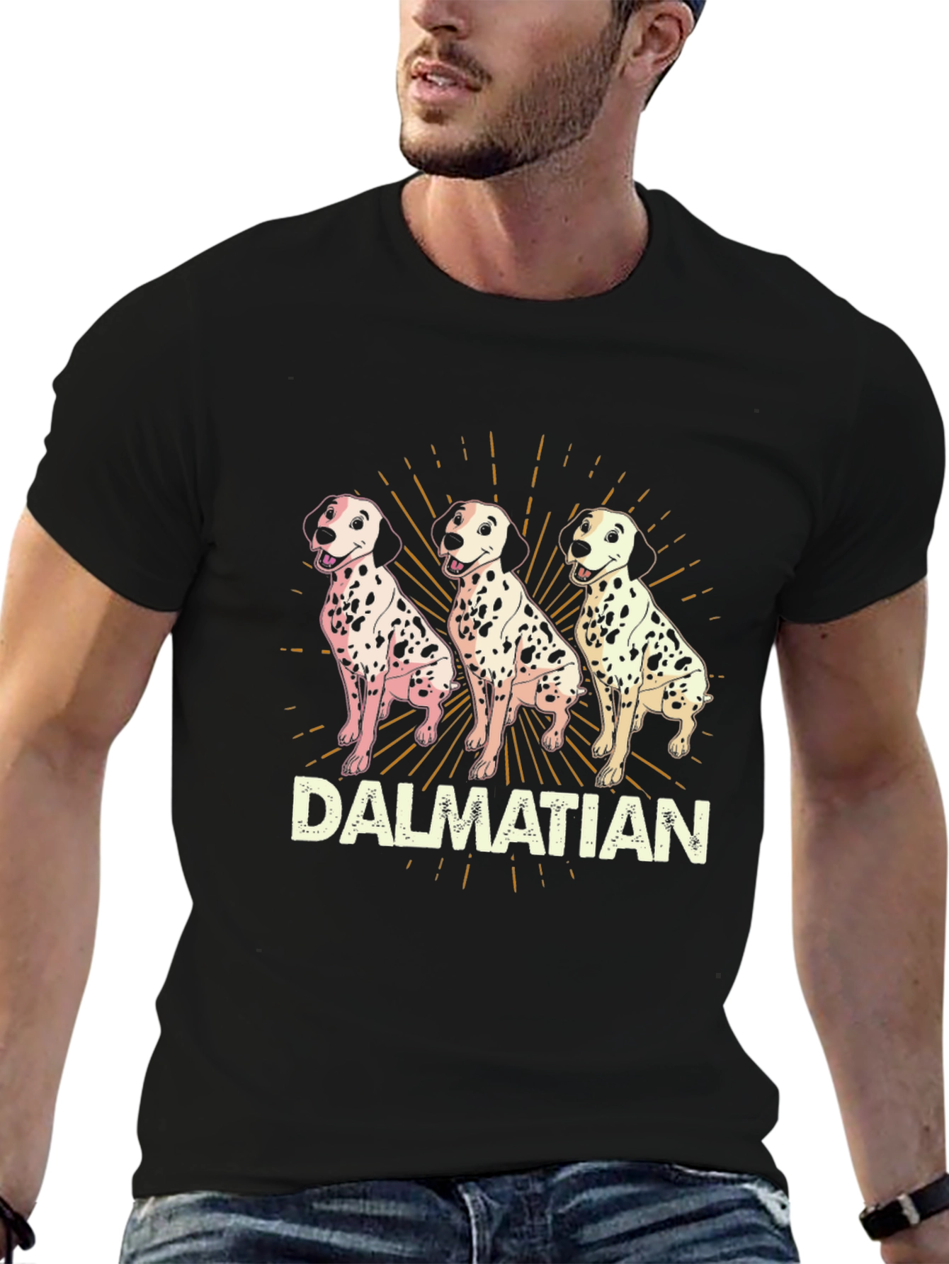 Dalmatian Dog Graphic Print T-Shirt