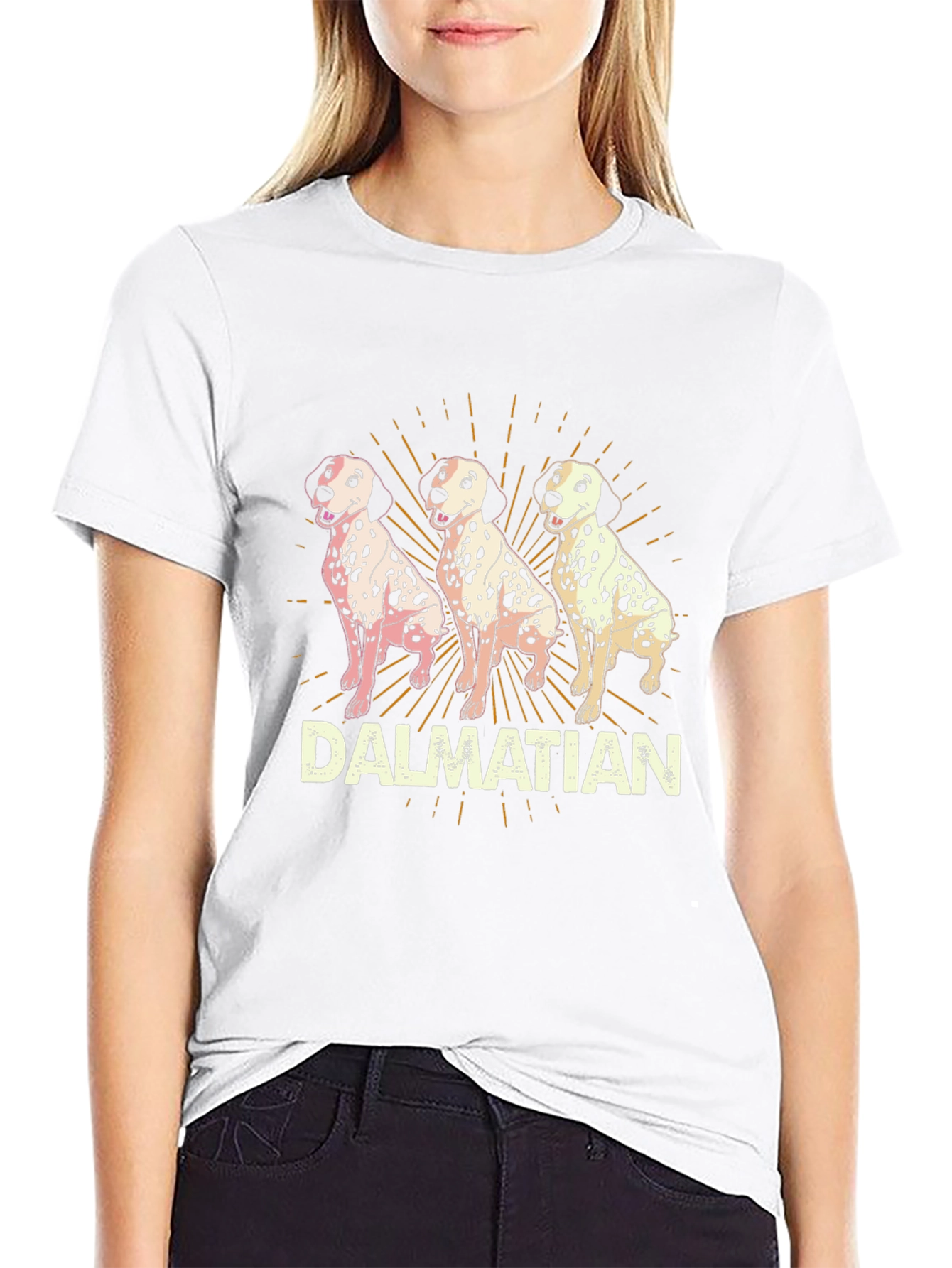 Dalmatian Dog Graphic Print T-Shirt