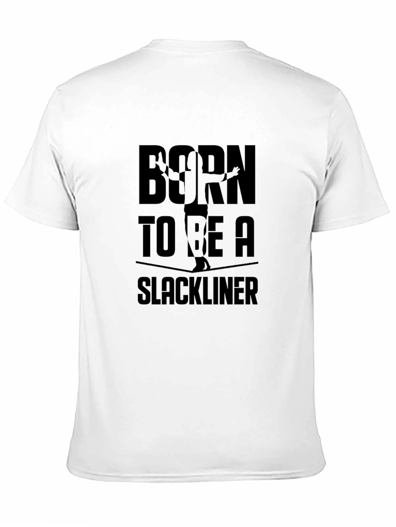 Born to be a Slackliner Black T-Shirt