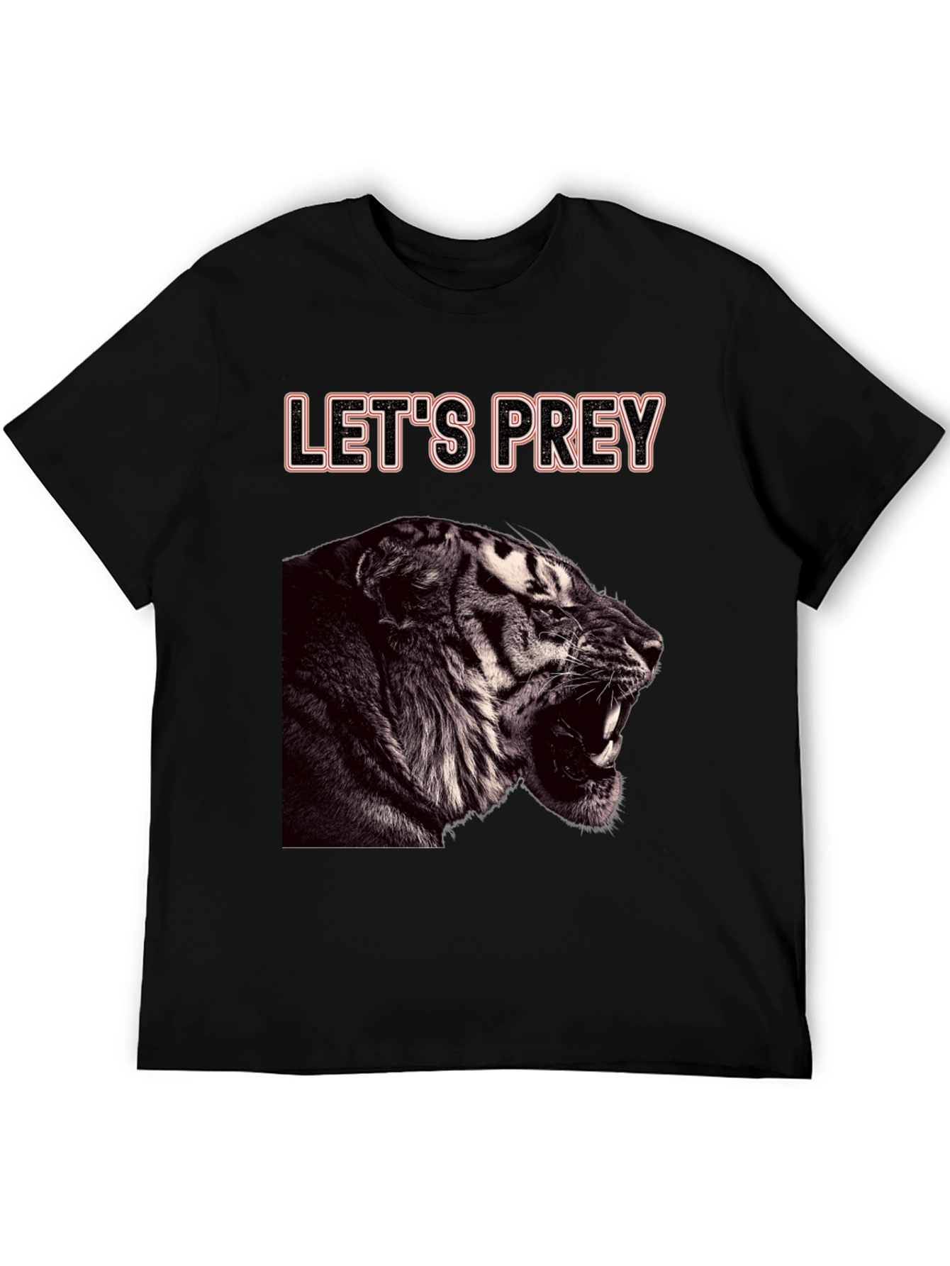 Lets Prey Tiger Graphic Tee - Black