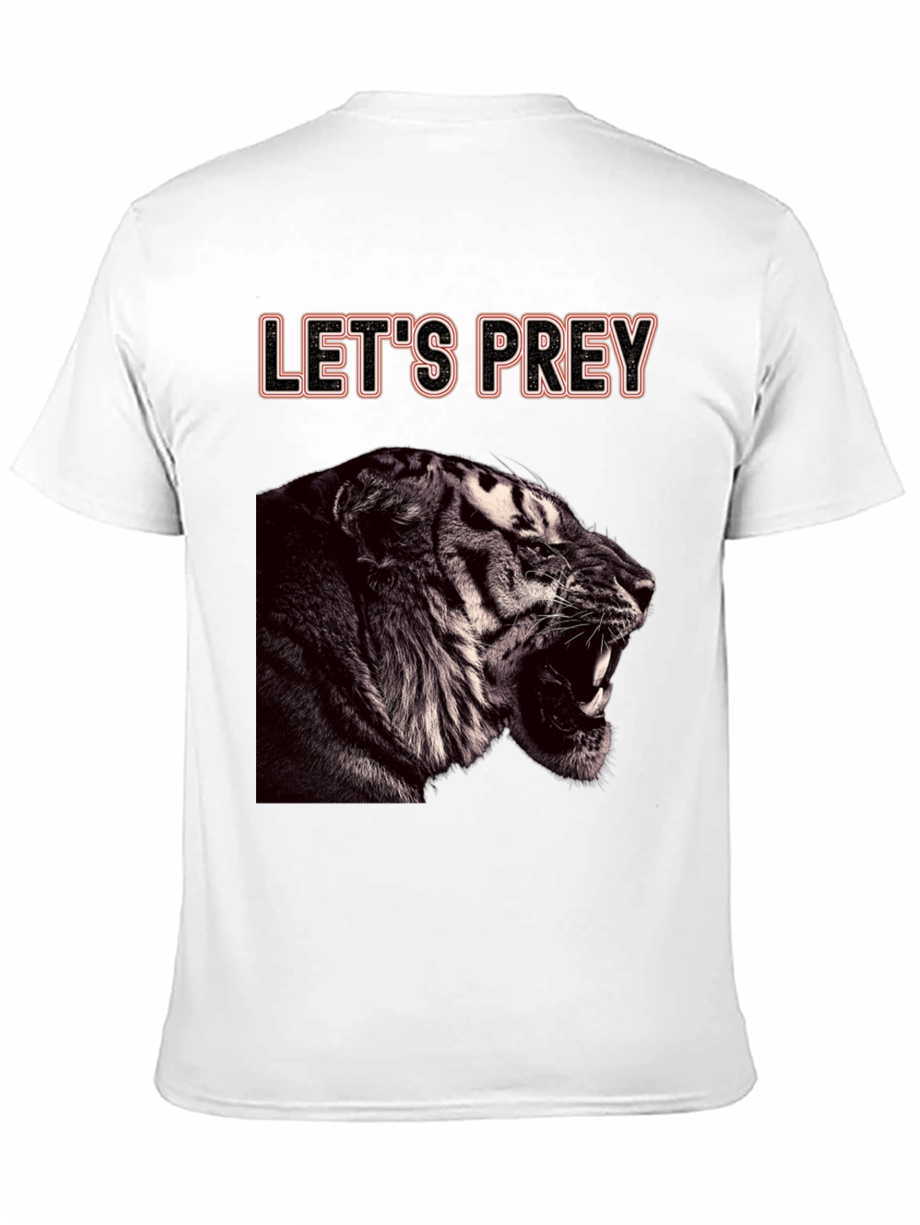 Lets Prey Tiger Graphic Tee - Black