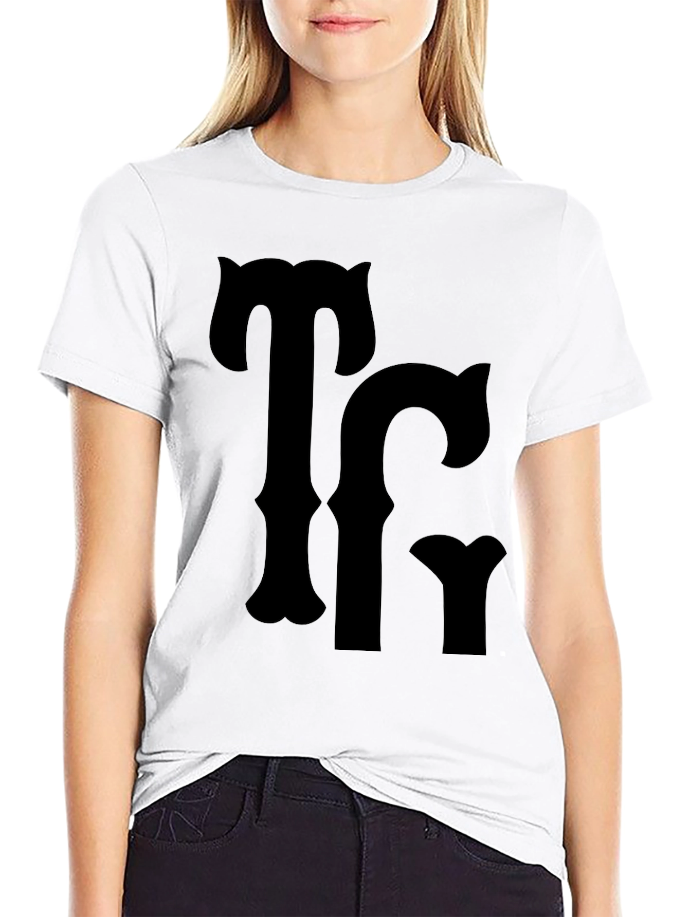 Bold Black T-Shirt with TC Graphic