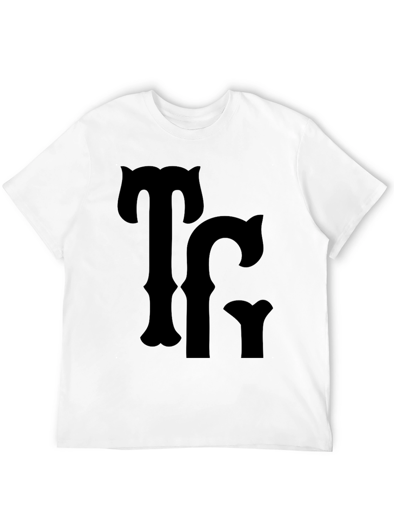 Bold Black T-Shirt with TC Graphic