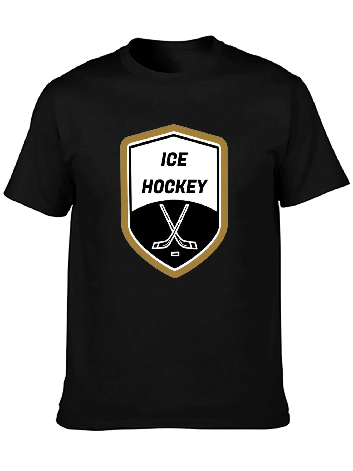 Ice Hockey T-Shirt - Classic Shield Design