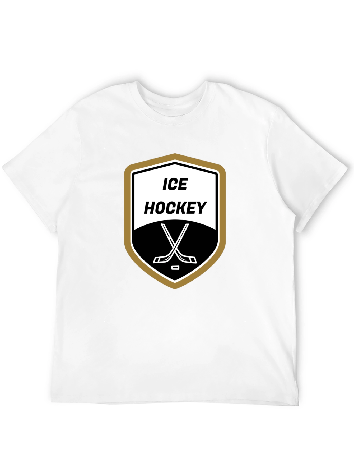 Ice Hockey T-Shirt - Classic Shield Design
