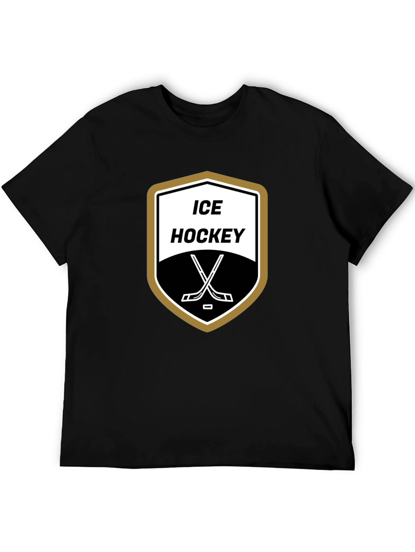 Ice Hockey T-Shirt - Classic Shield Design