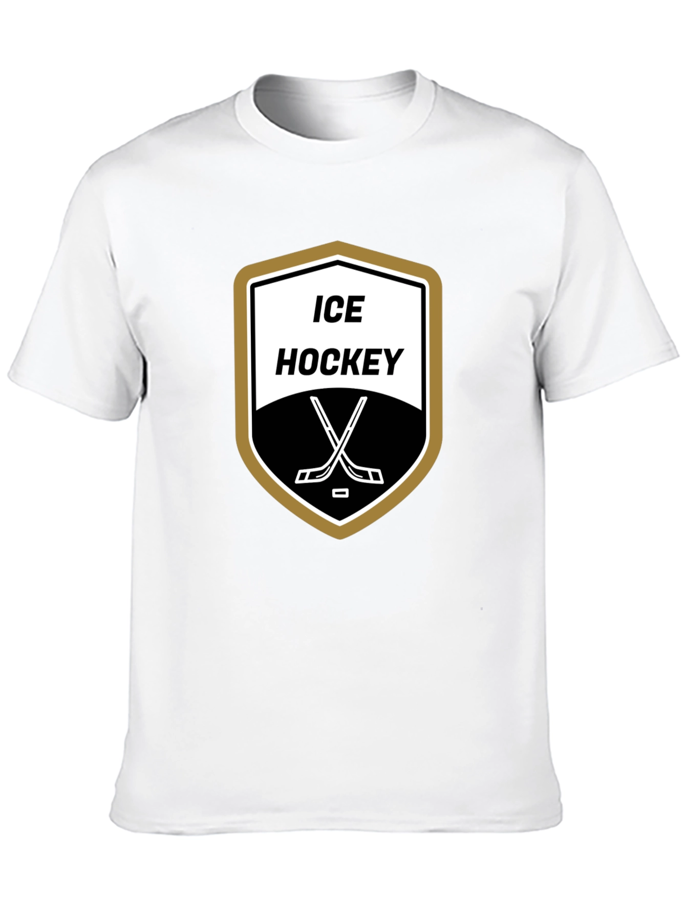 Ice Hockey T-Shirt - Classic Shield Design