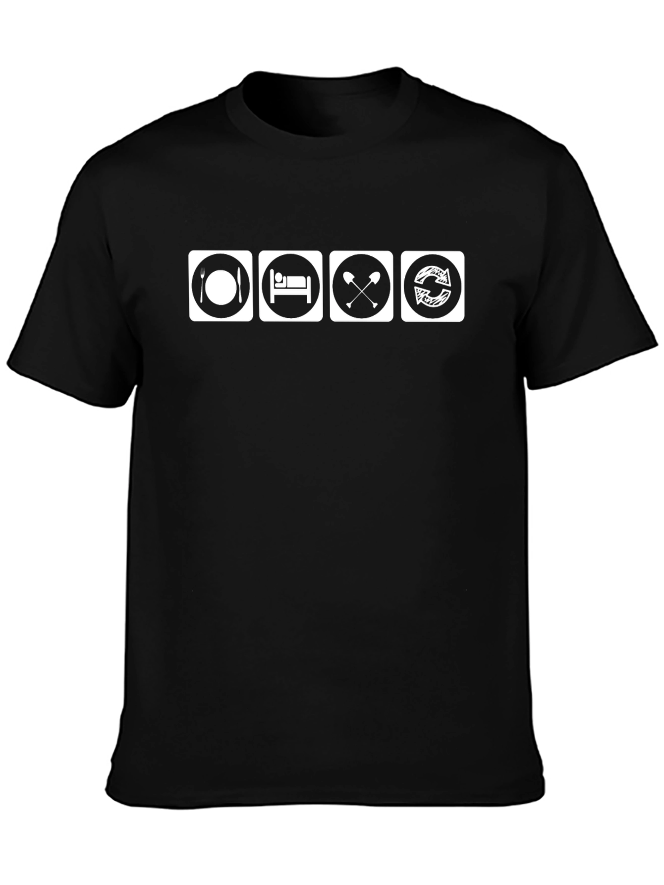 Eat Sleep Dig Repeat Black T-Shirt