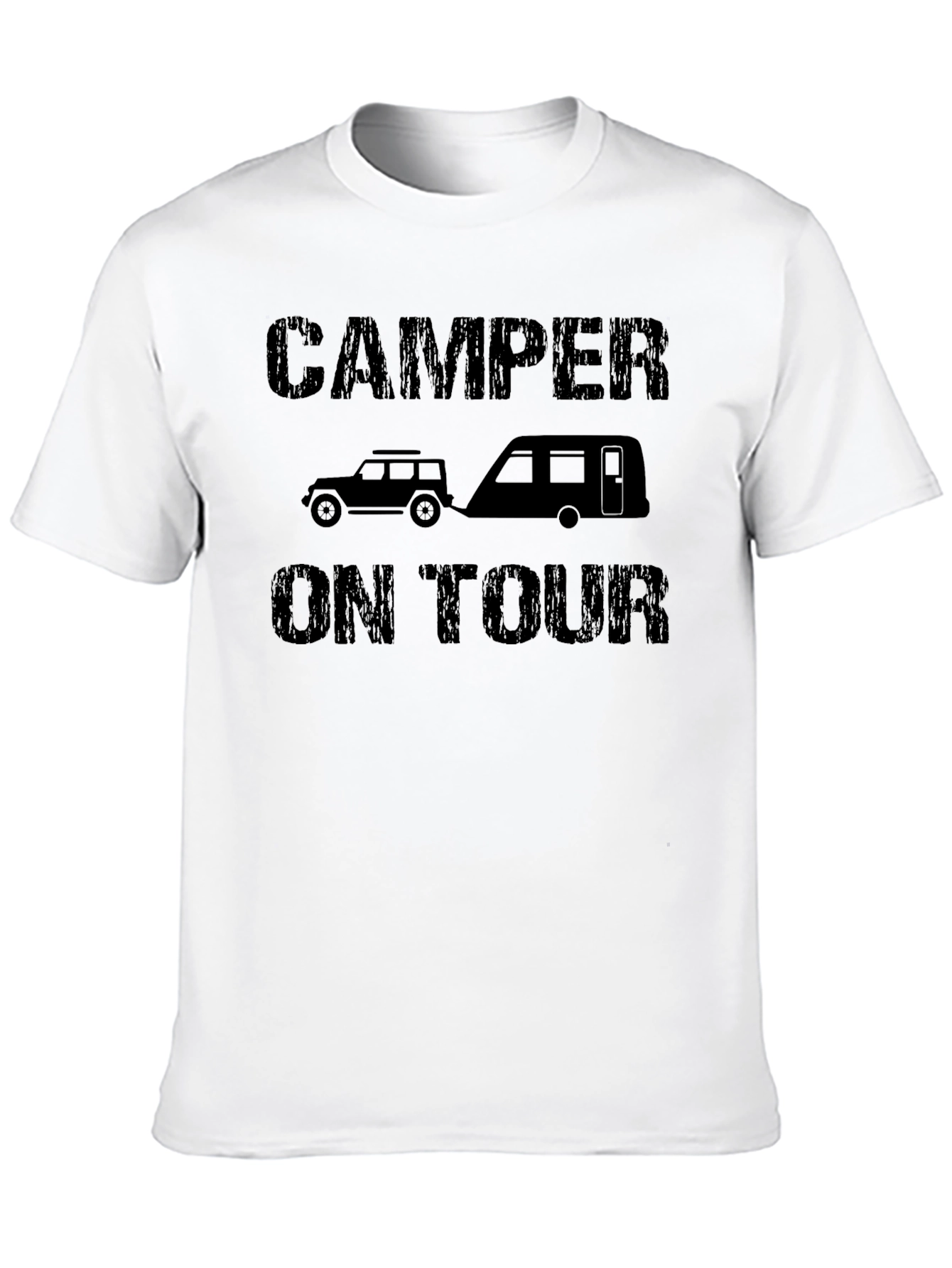 Camper on Tour Black Graphic Tee