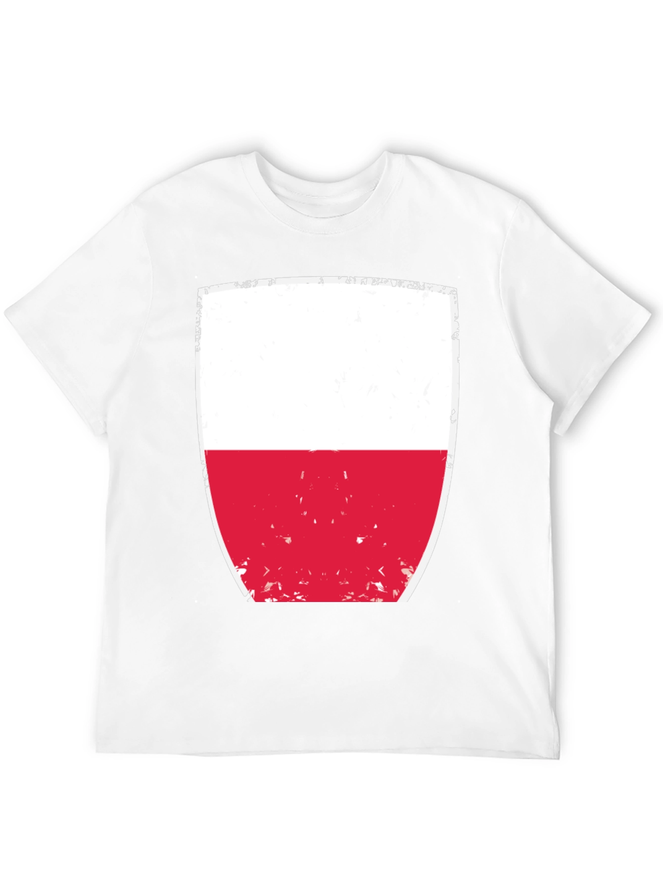 Poland Flag Graphic T-Shirt - Black Cotton Tee