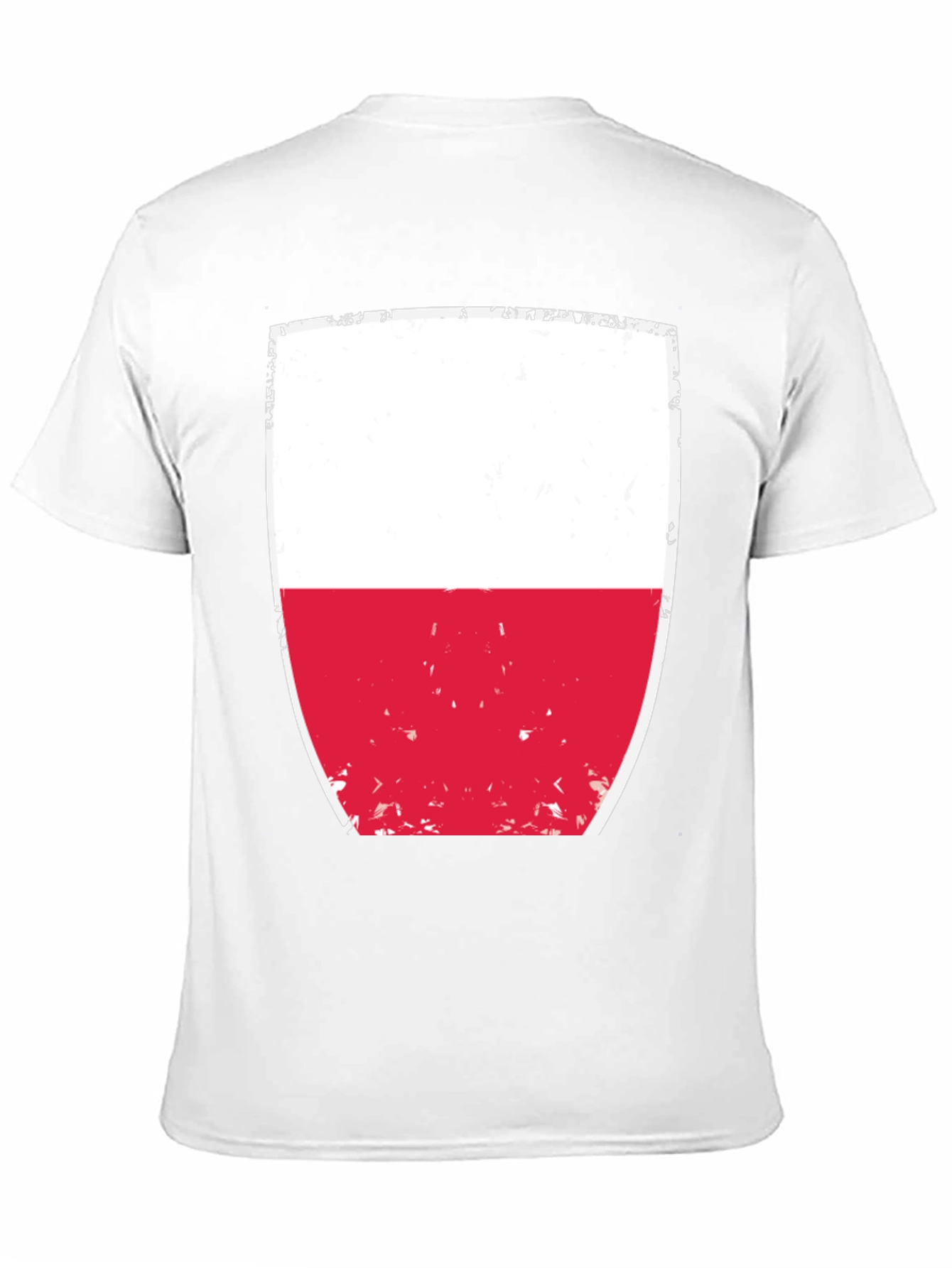 Poland Flag Graphic T-Shirt - Black Cotton Tee