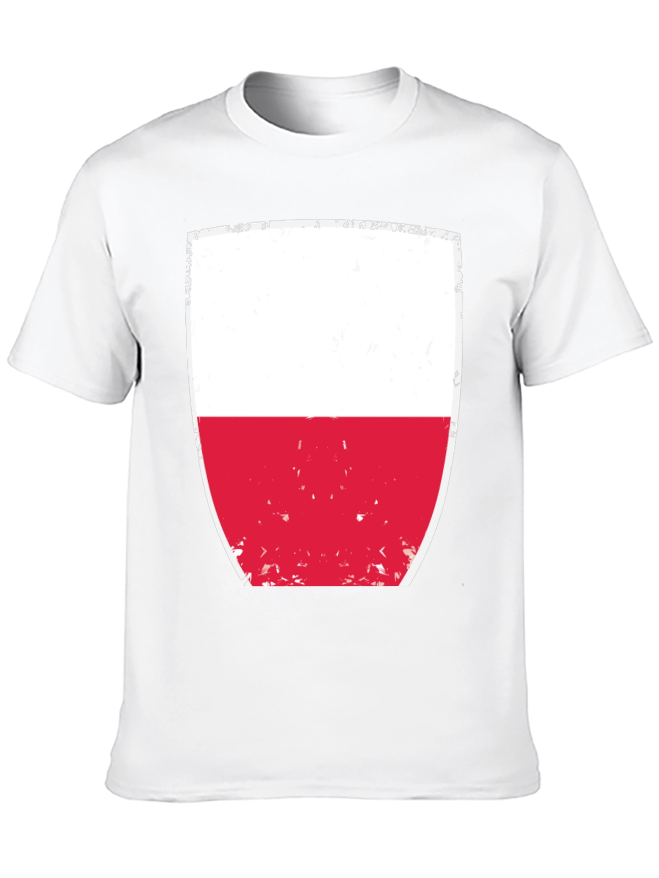 Poland Flag Graphic T-Shirt - Black Cotton Tee