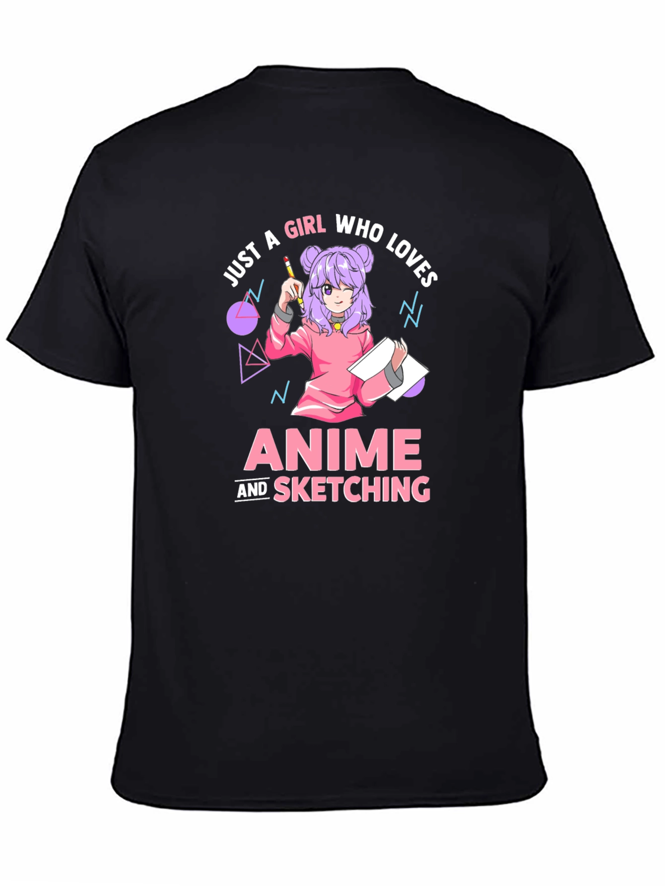 Anime and Sketching Girl T-Shirt