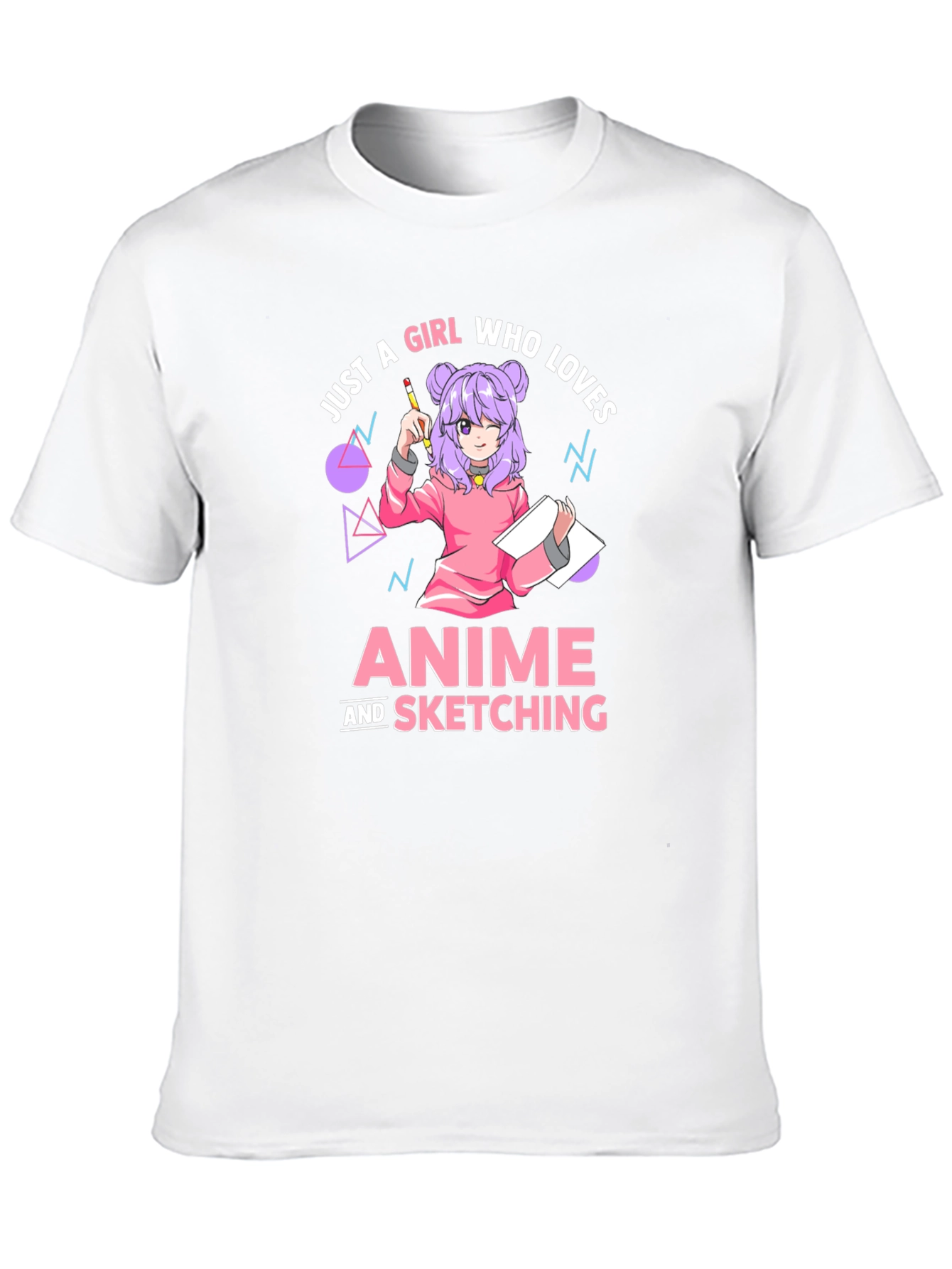 Anime and Sketching Girl T-Shirt