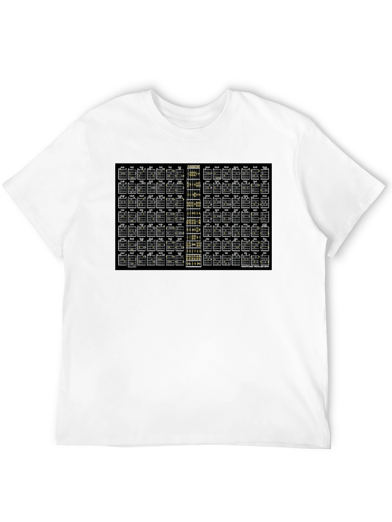 Guitar Chord Chart T-Shirt - Music Lover Gift