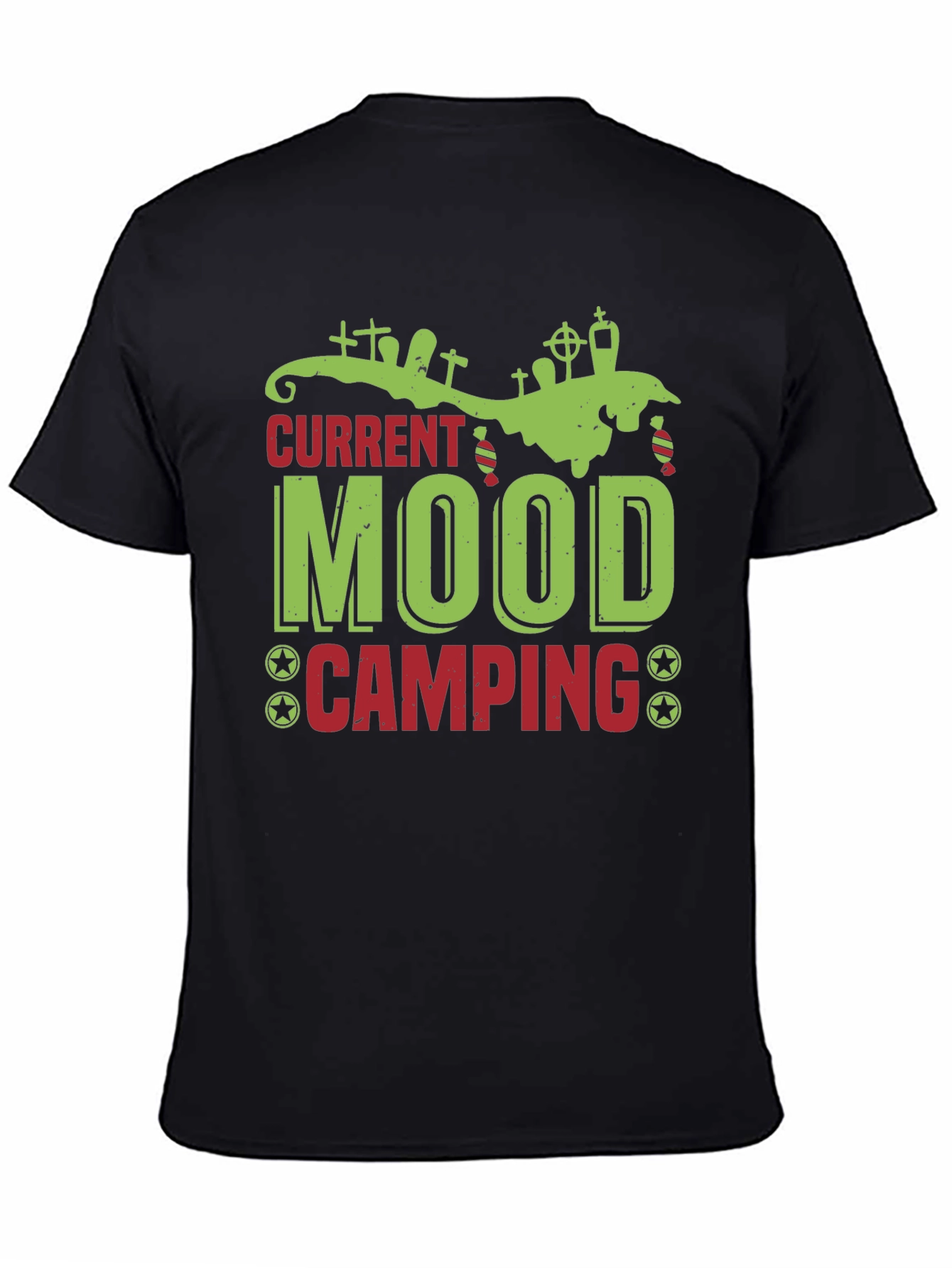 Current Mood Camping T-Shirt Halloween Theme