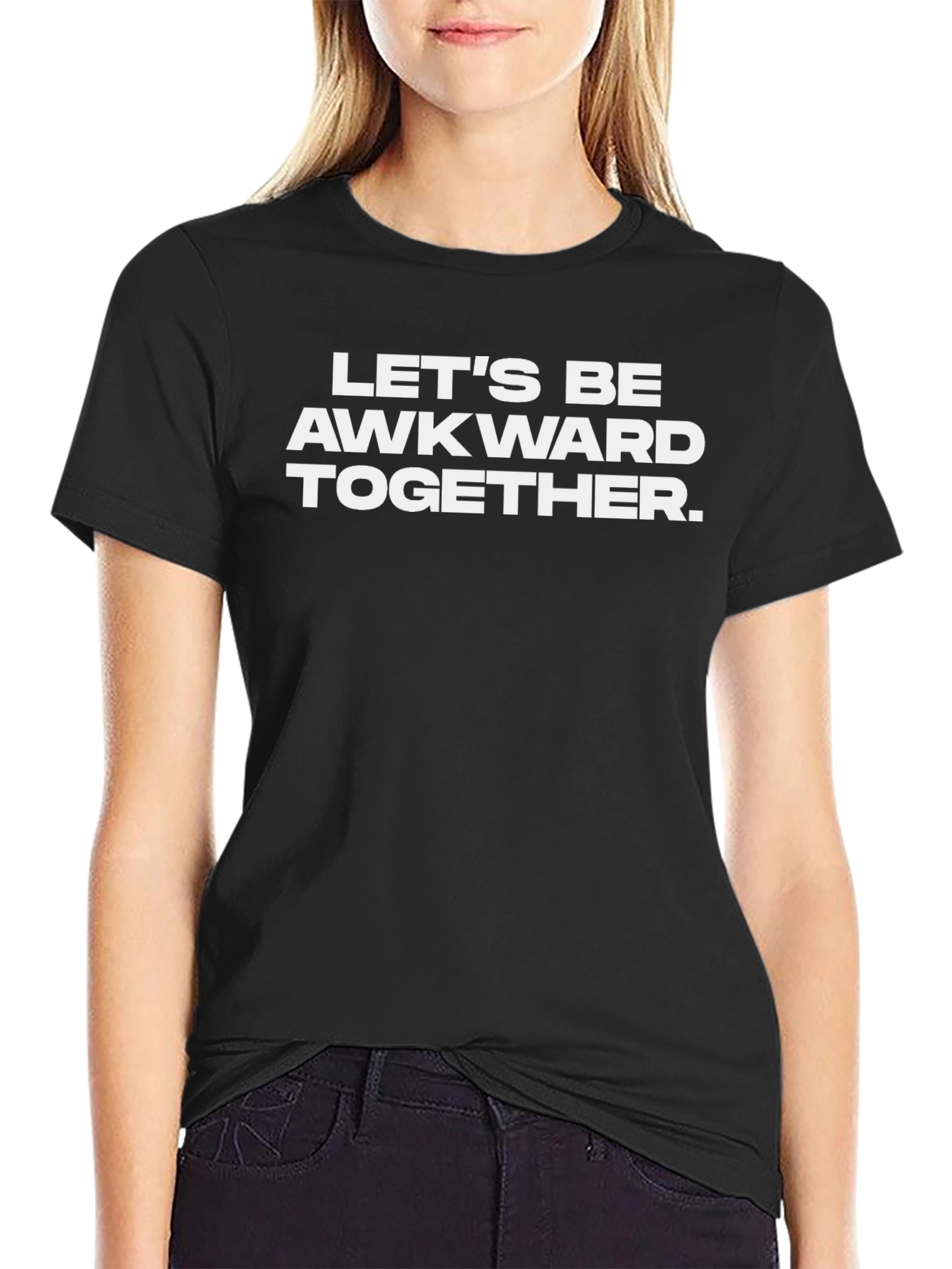 Awkward Together Graphic Tee - Funny Slogan T-Shirt