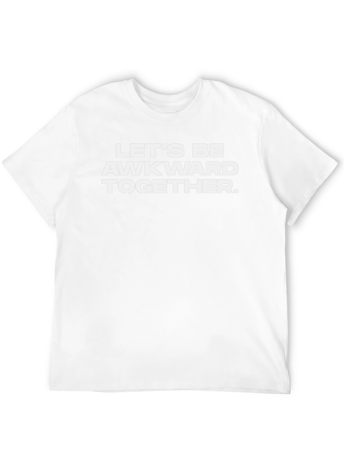 Awkward Together Graphic Tee - Funny Slogan T-Shirt