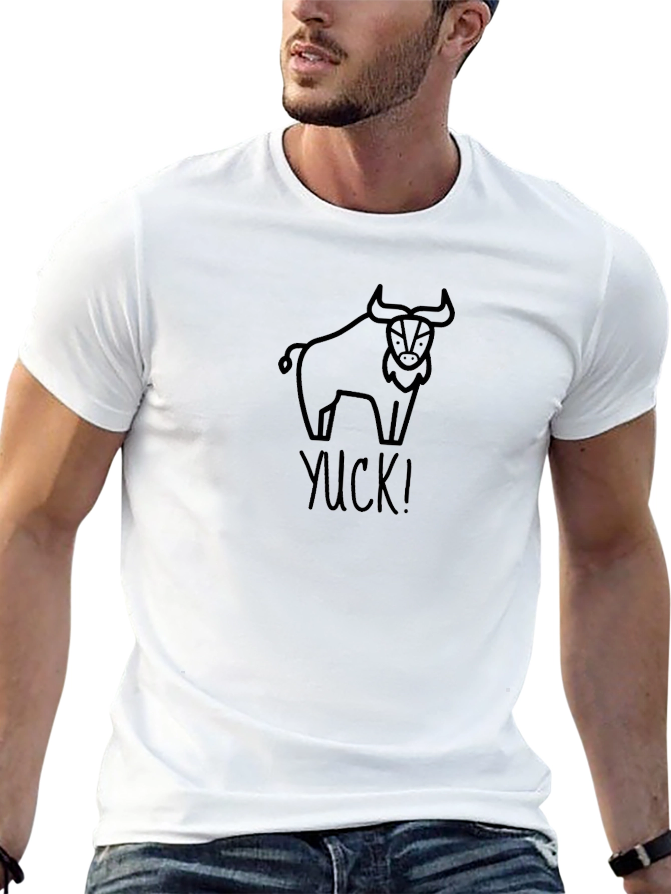 Bull Yuck Graphic Tee - Black Cotton T-Shirt