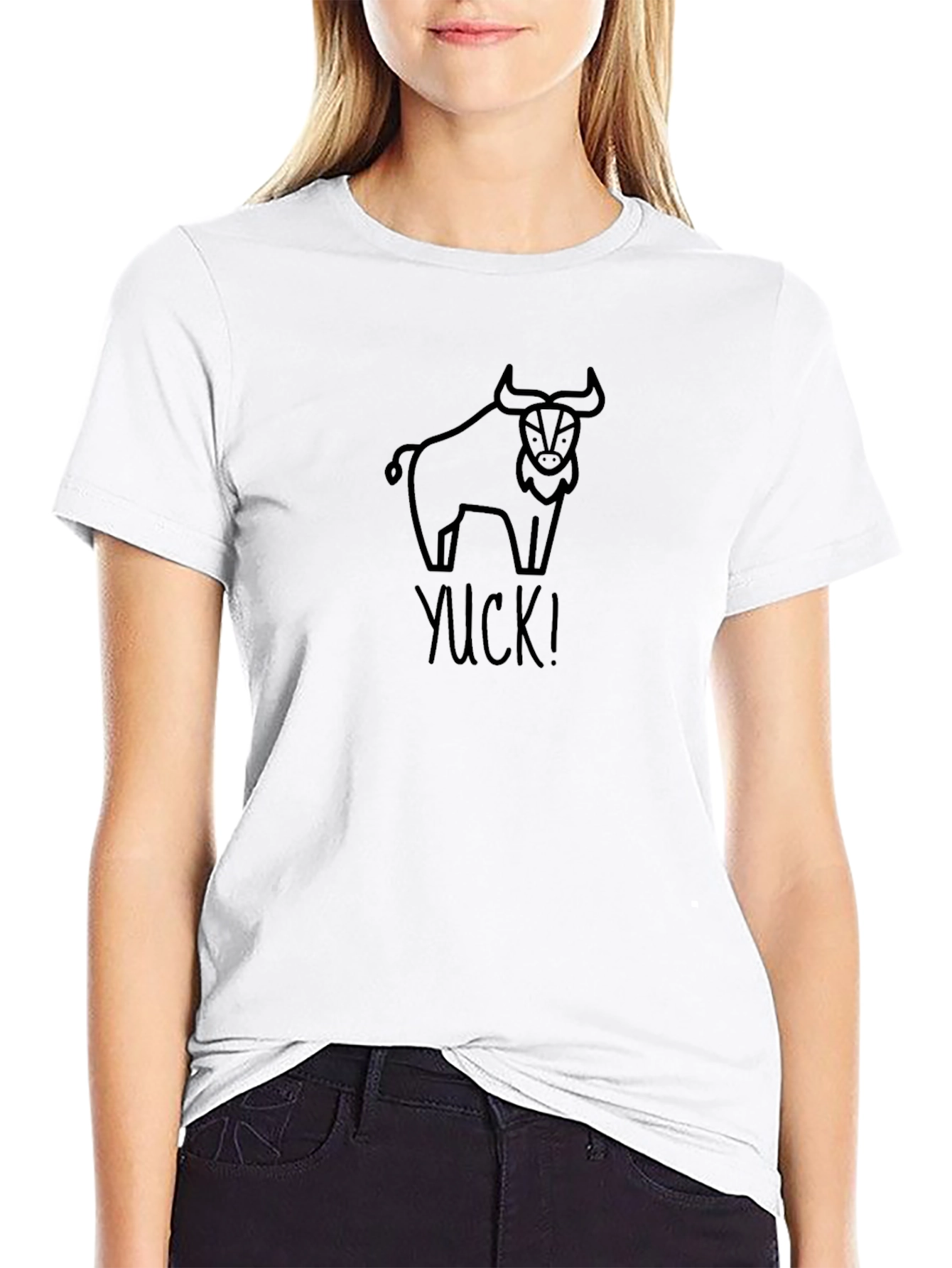 Bull Yuck Graphic Tee - Black Cotton T-Shirt