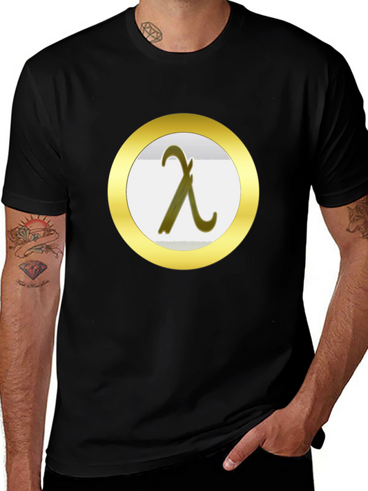 Lambda T-Shirt - Black - Greek Letter